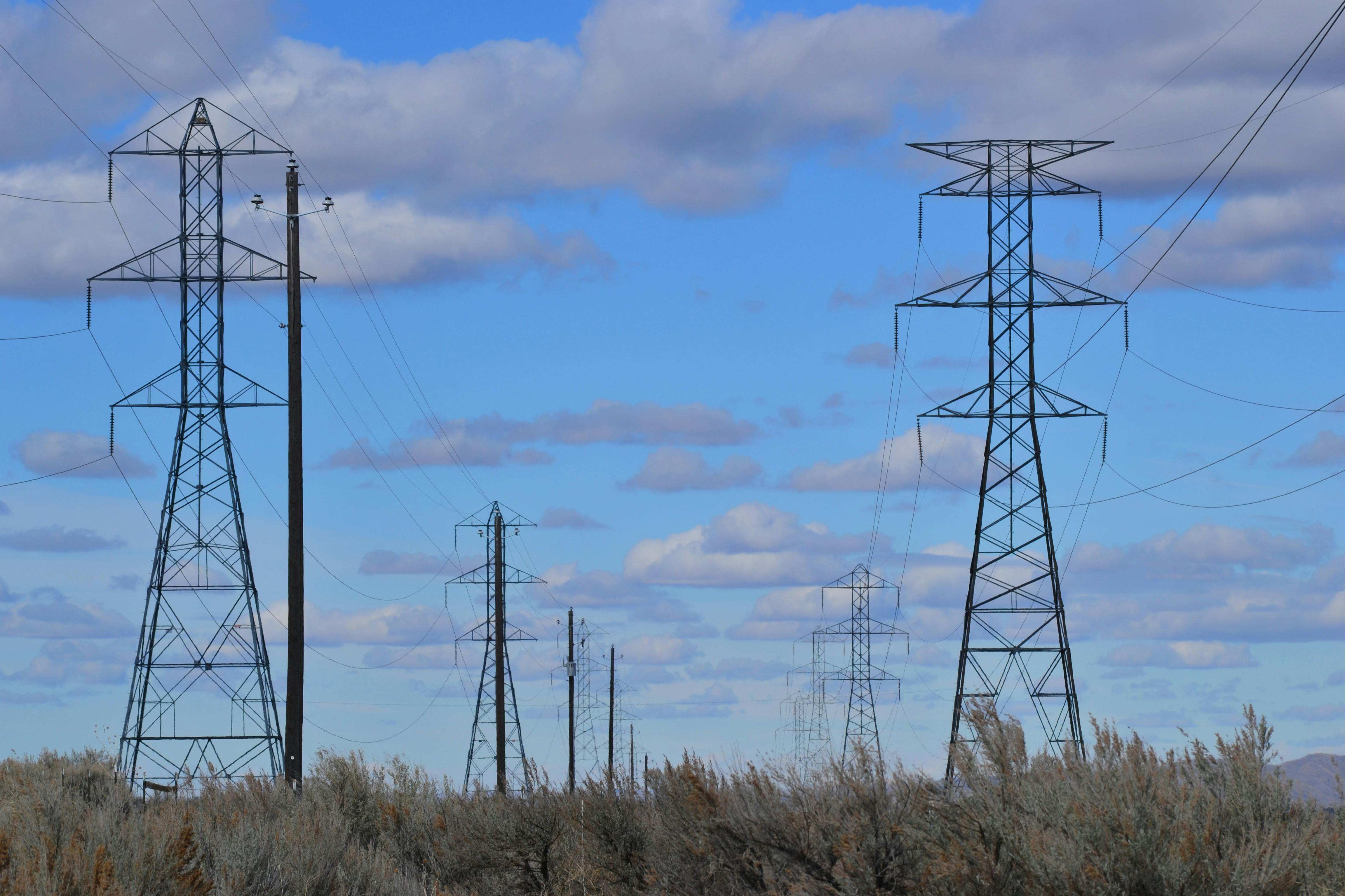 Modern substation and transmission corridor—GridForge Solutions